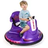 GOPLUS Auto Tamponneuse pour Enfants 6V avec Télécommande,Rotation à 360 Degrés,Lumières LED,2 Modes de Conduite,Violet