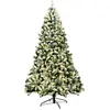GOPLUS 225CM Sapin de Noël Lumineux-1346 Branches+550 LED Blanc Chaud-...
