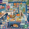 Puzzle 1000 pièces Eeboo Blue Kitchen