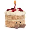 Jellycat Peluche Amuseable Gâteau d'anniversaire (16 cm)