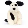 Peluche Bashful Chien noir et crème (31 cm)