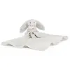Jellycat Doudou plat Bashful Lapin Silver (34 cm)