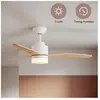 Sonni - Ventilateur de plafond avec éclairage 3 pales 3 niveaux de puissance Fonction de réserve - 119 cm Blanc