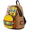 Mini Sac À Dos - Loungefly - Crabby Patty Group - Multicolore - Imitat...