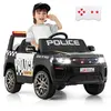 COSTWAY 12V Voiture Électrique Enfant avec Télécommande 24G Musique & ...
