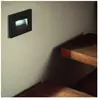SILAMP Balise led saillie 3W 220V 120° Noire IP44 pour Escalier - Blanc