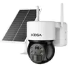2K Caméra Surveillance Solaire Extérieure Xega 3G-4G LTE sans Fil avec...