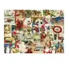 Puzzle Eurographics - Cartes de Noël vintage, 1000 pièces