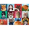 Puzzle Eurographics - Lucia Heffernan : Chats drôles, 1000 pièces
