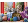 Puzzle Eurographics - Chatons tricotés, 500 pièces XXL
