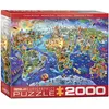 EuroGraphics Puzzle 2000 pièces : Monde fou Coloris Unique