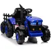 BALOVEBY Tracteur Électrique Enfants 12V Remorque Amovible Double Mote...