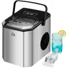 BALOVEBY Machine à Glaçons, 120W Ice Maker, 9 Glaçons en 6 Minutes, 12kg / 24 h, Auto-Nettoyage, Avec Pelle à Glace et Panier
