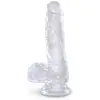 King Cock Realistic Dildo avec Bals Clear 6