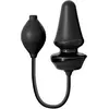 Plug Gonflable Silicone 9.5 x 5.5 cm Noir noir
