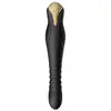 ZALO King Stotende Vibrator met powerthrust technologie - zwart