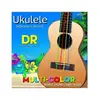 DR UMCSC - Nylon multi-color, jeu de cordes ukulélé soprano/concert