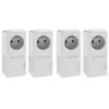 Pack de 4 adaptateurs CPL Netgear 1000 Blanc