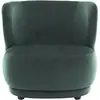 HOMIFAB Fauteuil en velours vert - Ester