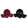 Peluche de Poulpe Réversible Doux 17cm-Rouge et Noir