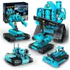 Robot Télécommandé HOGOKIDS 5-en-1 - Jeu de Construction 444 PCS - Contrôle par APP ou Télécommande - Cadeau pour Enfants 6+ Ans
