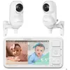 Momcozy Babyphone avec 2 caméras de 5,5" 1080P Full HD, Moniteur bébé ...