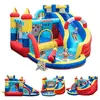 Aire de Jeux Gonflable - GOPLUS - Toboggan Aquatique/Canon à Eau/Mur d...