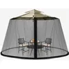 Costway Moustiquaire Pour Parasol/Tonnelle Cylindrique 2,5-3m Avec 2 P...