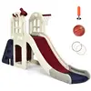Toboggan COSTWAY pour Enfant 6 en 1 - Glisse de 140 CM, 3-8 Ans Tobogg...