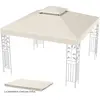 COSTWAY Toile de Rechange pour Pavillon 3m x 3m en Polyester Toile à D...