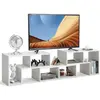 COSTWAY Meuble TV-Banc TV 3 Pièces pour Télévision Jusqu à 65", Combin...
