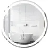 COSTWAY Miroir de Salle de Bain Rond LED Dia. 60 cm - Luminosité et Te...