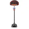 COSTWAY Panier de Basket-Ball sur Pied Hauteur Réglable 155 210 CM Por...