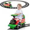 DREAMADE Train Électrique avec Rails 16PCS, Voiture Enfant Lumineuse M...