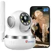 3G/4G LTE Caméra Surveillance Intérieur Ctronics avec Carte SIM 360° P...