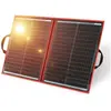 DOKIO Panneau Solaire Pliable 100W Monocristallin avec régulateur de charge solaire et câble