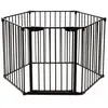Barrière de Sécurité COSTWAY - 6 Panneaux - Porte Inclus - 380x75 CM -...