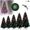 Sapin de Noël Artificiel - XMTECH - 240 cm - PVC - Fibre Optique Multi...
