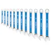 Parktool Ensemble clés oeil/ouvert 6/7/8/9/10/11/12/13/14/15/17 mm Argent