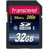 Transcend SDHC 200x (32 Go, SDHC, U1, UHS-I), Carte mémoire, Noir