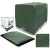 Bâche Couverture Réservoir IBC 1000L, Housse De Protection IBC Étanche, Couvercle De Réservoir D'eau, 120X100X116cm (Vert)