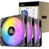 Antec P12 ARGB PWM Zwart set van 3 (120 mm, 3 x), Ventilateur PC, Noir