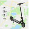 Trottinette Électrique Pliable avec Pneus Anti-Crevaison - Frein E-J03...