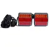 GOJOY Kit à éclairage led pour Remorque 2 pcs Kit D'Eclairage de Remorque Submersible led 12V Feux Remorque