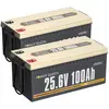 Power Queen Batterie Lithium LiFePO4 24V 100Ah 2560Wh pour Camping-car...