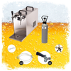 ich-zapfe Complete set Biertap, Thuistap, Bierkoeler, Droogkoeler - ST...