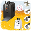 ich-zapfe Complete Set - Biertap JET 30 - 1-kraans, 35 liter/uur - met 4xFustkoppeling en Persluchtcompressor VK15 - Droogkoeler, Thuistap, Bierkoeler