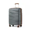 Valise Bagage Cabine 55x40x20cm Rigide Polypropylène 39L Valise de Voyage à 4 roulettes et Serrure TSA Plus de Contenance, Gris