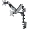 Manhattan MH LCD Monitor GasSpring Arm, For Two Monitors, Up to 32, Silver, Box
