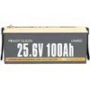 Power Queen Batterie Lithium LiFePO4 24V 100Ah 2560Wh pour Camping-car, Caravane, Voyage, Marine, Système Solaire